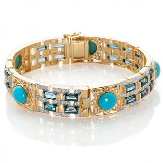 Rarities Fine Jewelry with Carol Brodie Turquoise, Blue Topaz and Diamond Verm