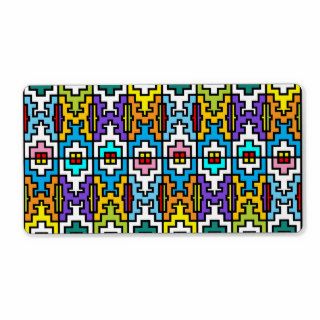 Bright colours African pattern Personalized Shipping Labels