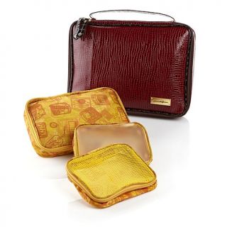 Samantha Brown First Class Collection Mini Croco Embossed Accessory Kit