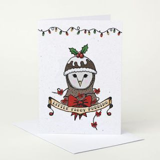 owl christmas card by sophie parker