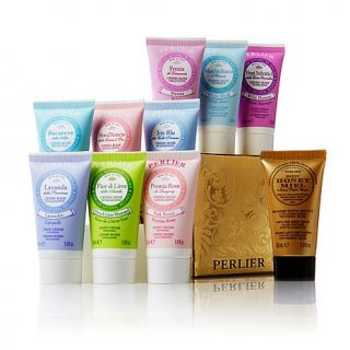 Perlier Floral Hand Cream with Honey Body Balm 10 piece Mini Set