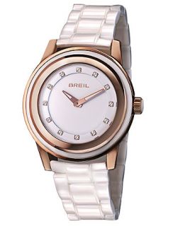 Breil Womens Orchestra White Ceramic Bracelet Watch TW1013   Watches   Jewelry & Watches