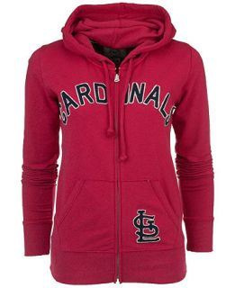 47 Brand Womens St. Louis Cardinals Pep Rally Full Zip Hoodie Sweatshirt   Sports Fan Shop By Lids   Men