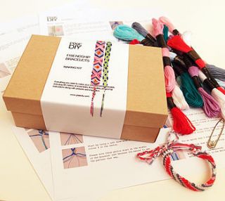 friendship bracelet making kit by warm pixie