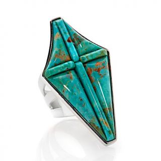 Jay King Chilean Green Turquoise Doublet Sterling Silver Ring