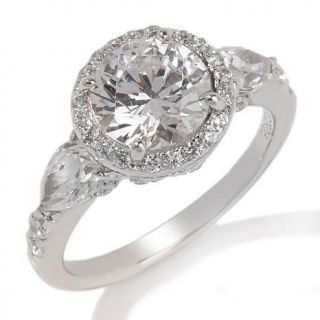 Jean Dousset Absolute Round and Pear 3 Stone Ring