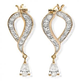 Victoria Wieck 1.3ct Absolute™ Pavé and Pear Drop Earrings