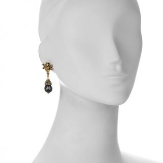Heidi Daus "Along Came a Spider" Crystal Accented Drop Earrings