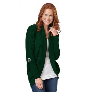 Meesh & Mia Women's NFL Circular Cardigan with Ribbed Trim   Cowboys   Jets