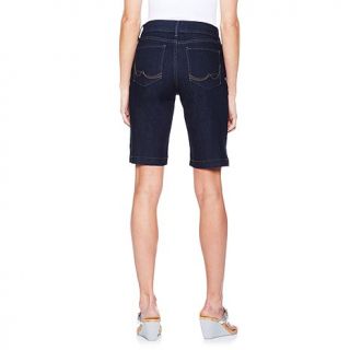 NYDJ Ayra Denim Short   Dark Enzyme Wash