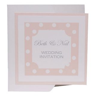 dotty wedding stationery collection by dreams to reality design ltd