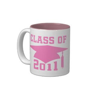 Class Of 2011 Pink Hat Graduation Gift Mug