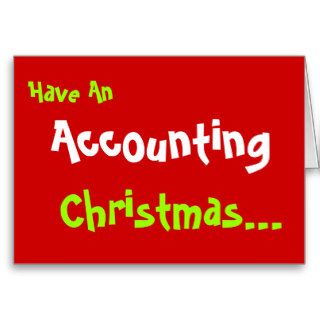 Accounting Christmas Personalised Accountant card