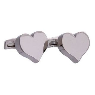 heart cufflinks by gresham blake