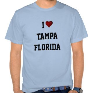 I LOVE TAMPA, FLORIDA T SHIRT