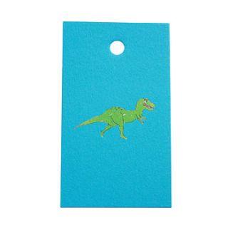 dinosaur gift tags set of six by sophie allport