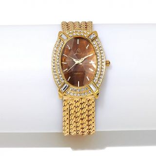 Colleen Lopez "Madison Ave." Gemstone Dial and Crystal 8 1/2" Bracelet Watch