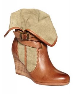 Frye Womens Corby Strappy Fold Down Booties   Shoes