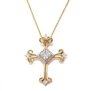 Victoria Wieck 2.13ct Absolute™ Square and Pavé "Cross" Pe