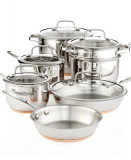 Emeril by All Clad Chefs Stainless Steel 12 Piece Cookware Set   Cookware   Kitchen