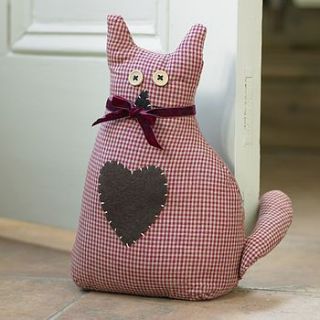 fabric cat door stop by dibor