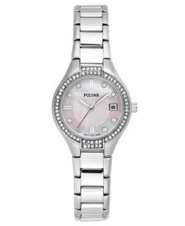 Pulsar Watch, Womens Stainless Steel Bracelet 26mm PH7289   Watches   Jewelry & Watches