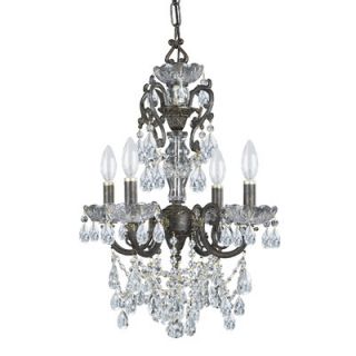 Crystorama Traditional Classic 4 Light Crystal Candle Chandelier
