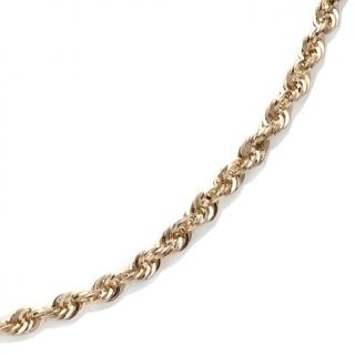 Michael Anthony Jewelry® 14K Gold 22" Glitter Rope Chain Necklace