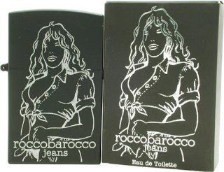 Rocco Barocco Black Jeans By Rocco Barocco For Women. Eau De Toilette Spray 2.5 Ounces  Beauty