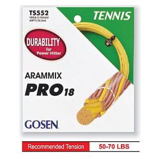 Gosen Arammix Pro 18 Tennis String Set  Racket String  Sports & Outdoors