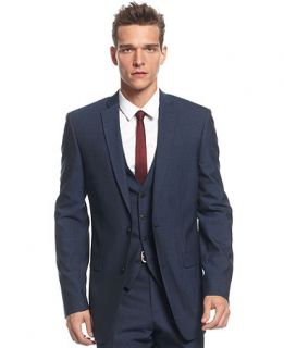 Bar III Jacket Midnight Blue Slim Fit   Suits & Suit Separates   Men