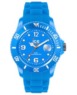 Ice Watch Watch, Womens Ice Flashy Neon Blue Silicone Strap 43mm 101975   Watches   Jewelry & Watches