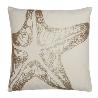 Jeffrey Banks 18" x 18" Stanley Starfish Sequin Pillow