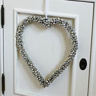 silver bells hanging heart by marquis & dawe