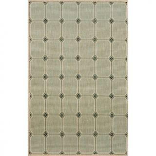 Liora Manne Terrace Aqua Tiled Rug   23" x 7'6"