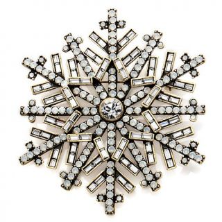 Heidi Daus "Ice Crystal" Snowflake Pin