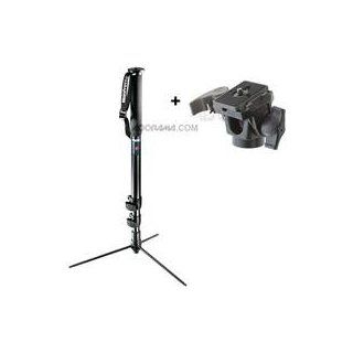 Manfrotto 682B Self Standing Pro Monopod, Black Anodized with with 234 Quick Release Swivel Tilt Head.  Camera & Photo