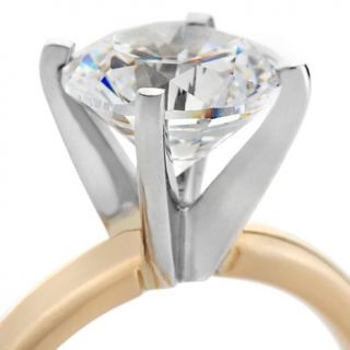 2ct Absolute™ "Freedom Fit" 14K Round Solitaire Ring
