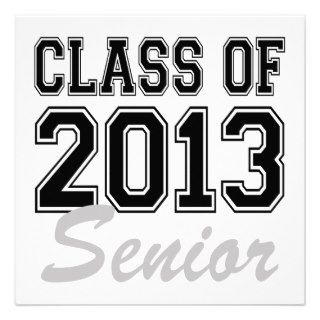 Class of 2013 Senior Announcements