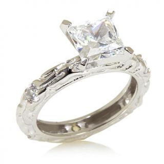 Absolute™ 2ct Princess Cut "Branch" Textured Solitaire Ring