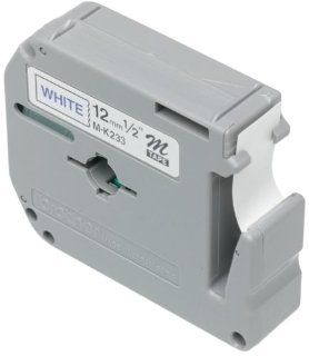 Brother Tape Cartridge 0.5IN Wide, Non laminated Blue on White (MK233)