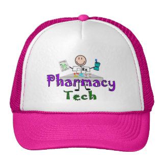 Pharmacy Tech Stick People Design Gifts Hat