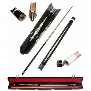 Monarch Hardwood 2 piece Pool Cue with Case