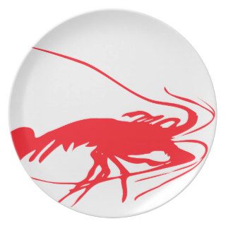 shrimp silhouette plates