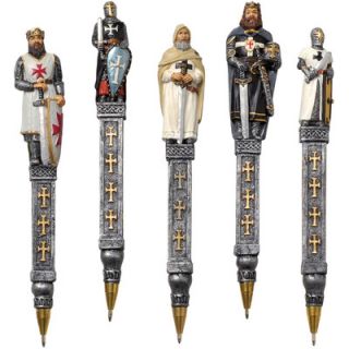 Design Toscano 5 Piece Medieval Templar Knights Pen Set