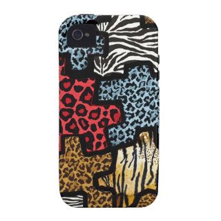 RAB Rockabilly Animal Print Puzzle Case Mate iPhone 4 Covers