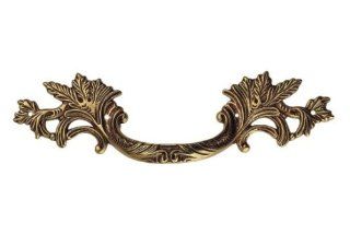 Bosetti Marella 100254.54 Louis XV Brass Handle Pull, 8.35 Inch by 2.56 Inch, French Antique Gold   Cabinet And Furniture Pulls  