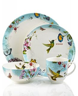 Portmeirion Dinnerware, Botanic Hummingbird 4 Piece Place Setting   Casual Dinnerware   Dining & Entertaining