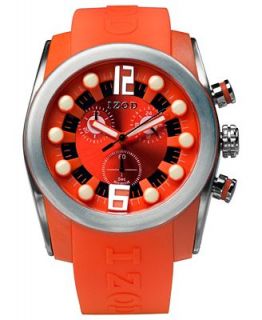 Izod Watch, Unisex Chronograph Sport Orange Rubber Strap 48mm IZS2 6ORANGE   Watches   Jewelry & Watches