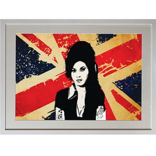 framed amy addicted print by 77 art